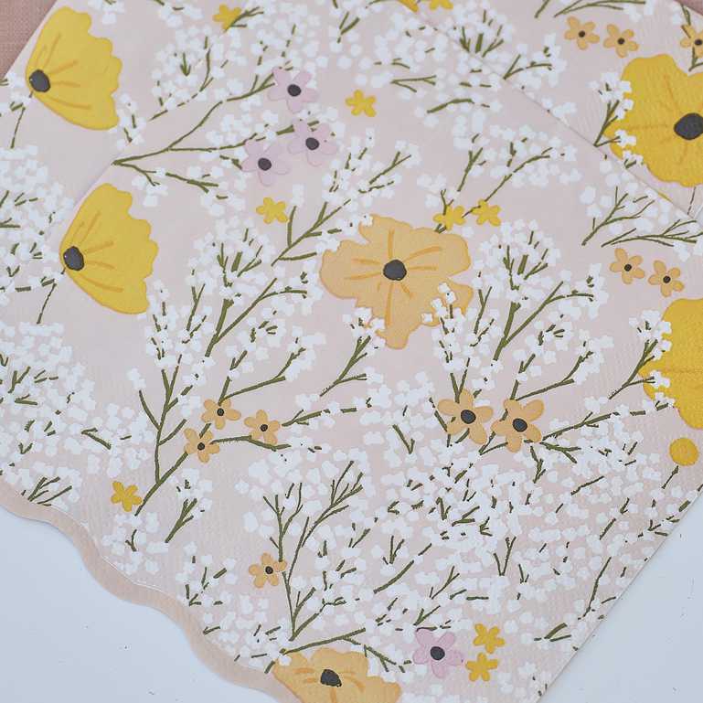 Ginger Ray Floral Napkins