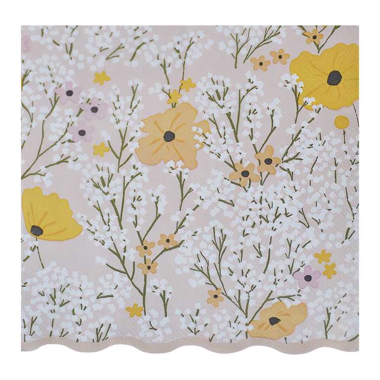 Ginger Ray Floral Napkins