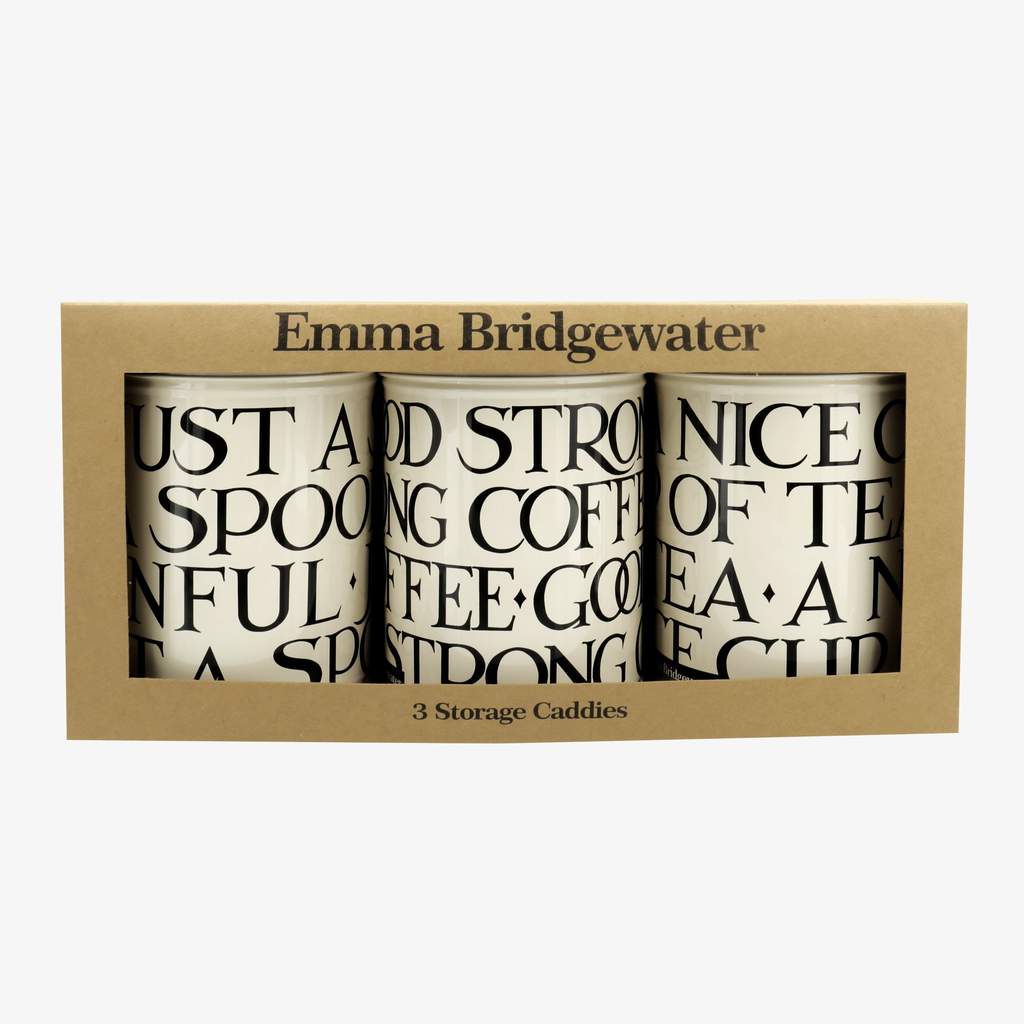 Emma Bridgewater Black Toast Tin Caddy Set