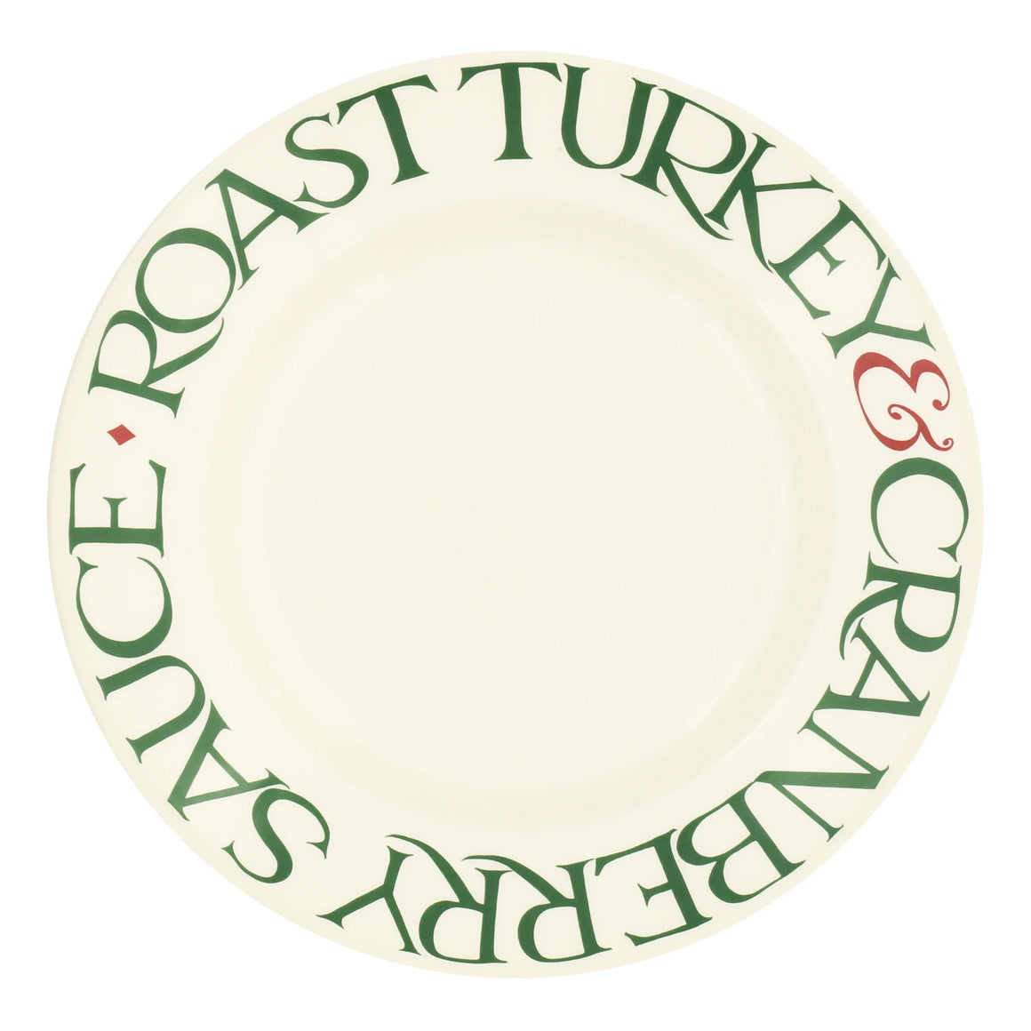 Emma Bridgewater Christmas Toast & Marmalade Roast Turkey 10.5" Plate- Sale
