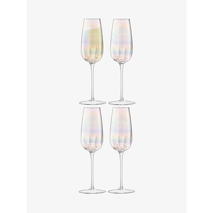 LSA Mother of Pearl Champagne Flutes