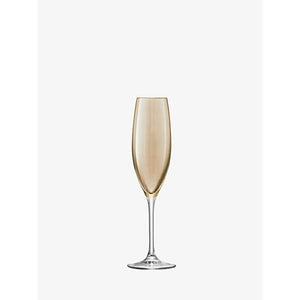 LSA Metallic Polka Champagne Glasses