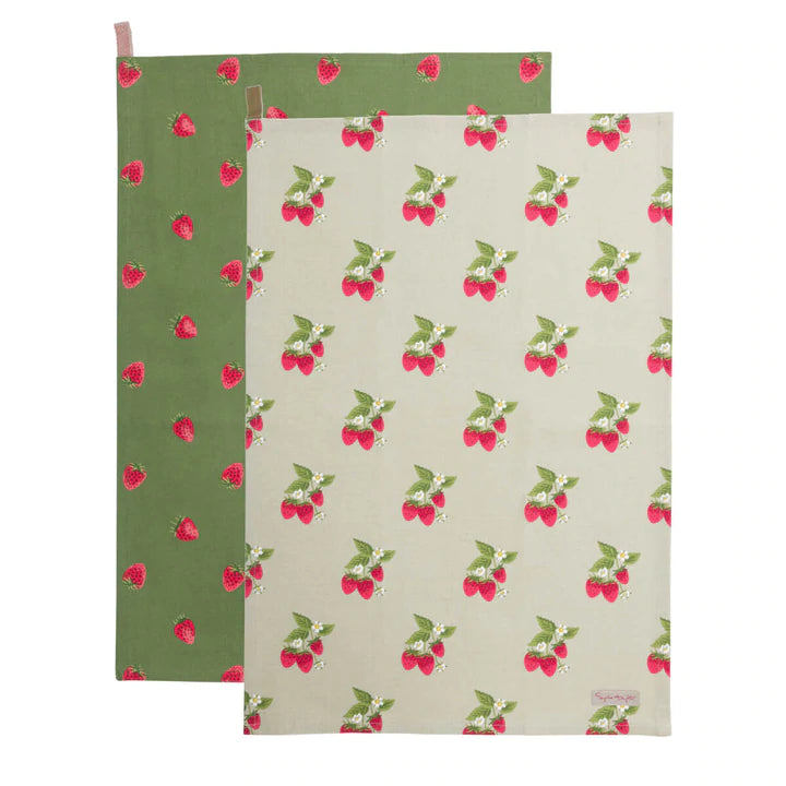 Sophie Allport Strawberries Tea Towel Set