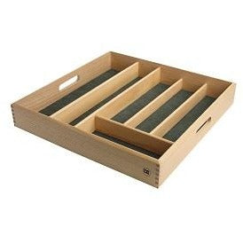 T&G Large Cutlery Tray With Green Lining