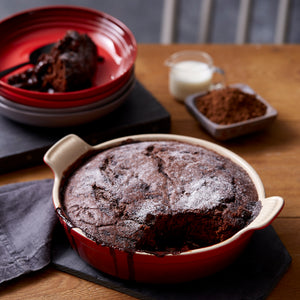 Le Creuset Self Saucing Chocolate & Cherry Sponge Pudding