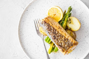 Hake with Buttered Asparagus & New Jersey Royals