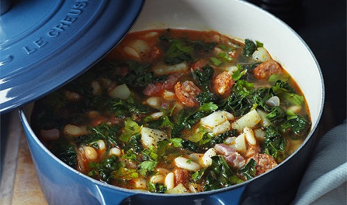 White Bean, Chorizo and Cavolo Nero Soup Recipe