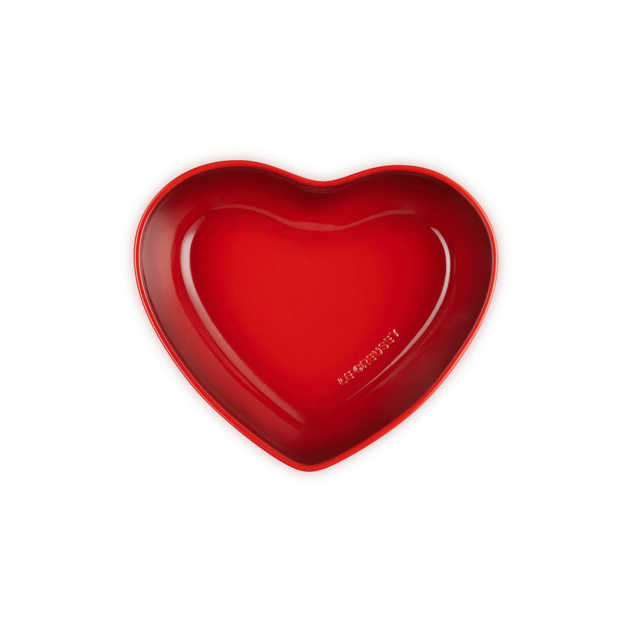 Le Creuset Stoneware Heart Serving Bowl 2.9L Cerise