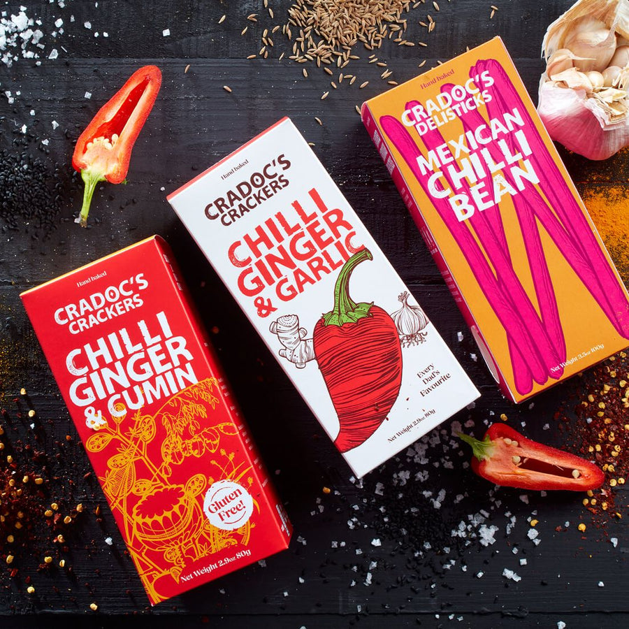 Cradoc's Gluten Free Oats Chilli, Ginger & Cumin Cracker