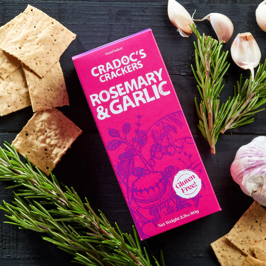 Cradoc's Gluten Free Rosemary & Garlic Cracker