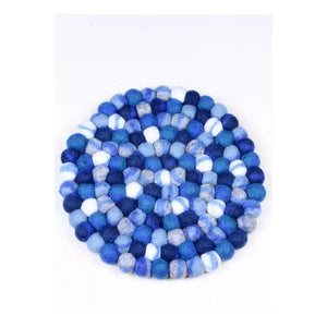 Pachamama Finisterre Blue Pebble Trivet