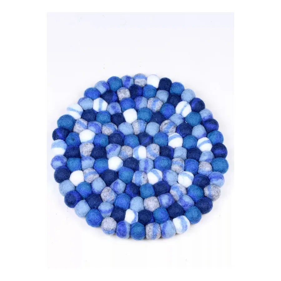 Pachamama Finisterre Blue Pebble Trivet
