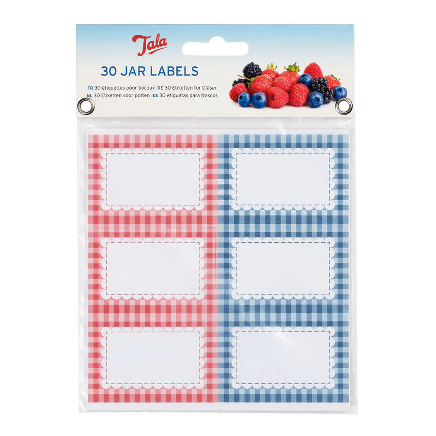 Dayes Tala Gingham Preserve Labels