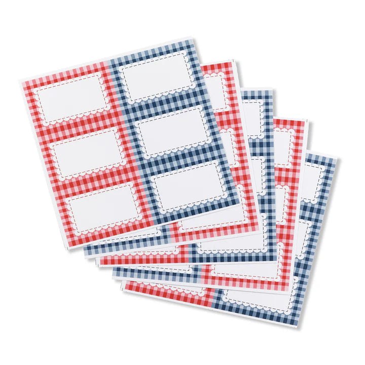 Dayes Tala Gingham Preserve Labels