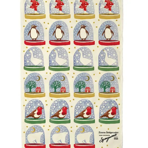 Emma Bridgewater Snow Globe Tea Towel