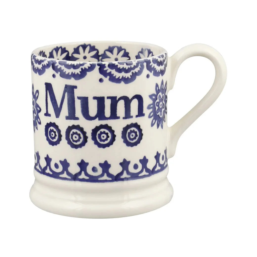 Emma Bridgewater Blue Hen & Border Mum Half Pint Mug
