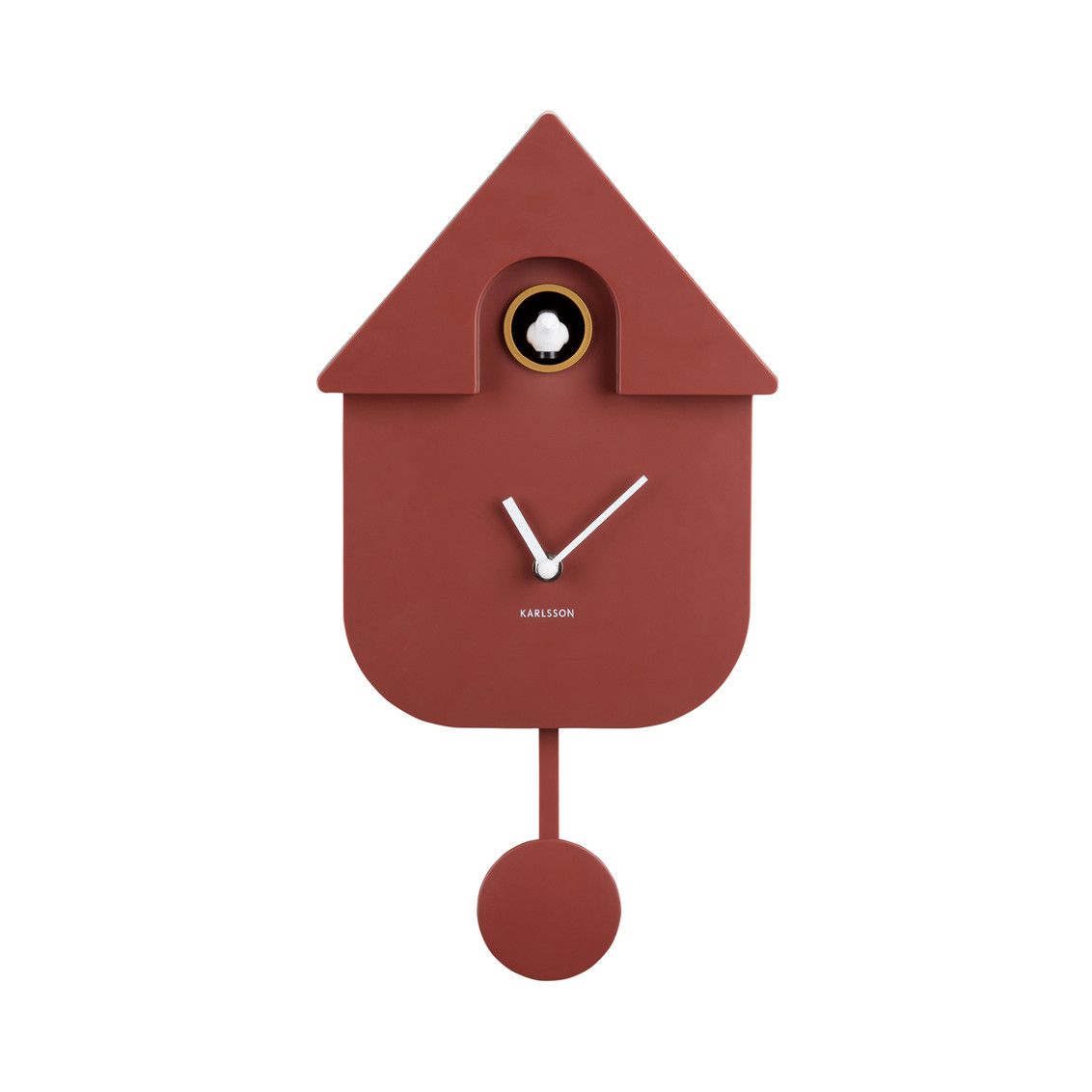 Karlsson Modern Cuckoo Red Wall Clock