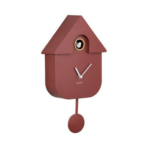 Karlsson Modern Cuckoo Red Wall Clock