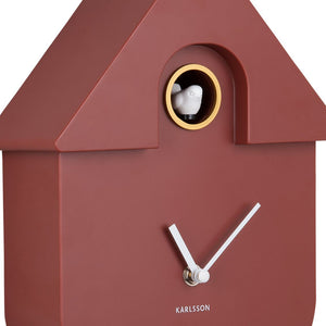 Karlsson Modern Cuckoo Red Wall Clock