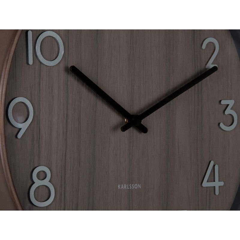 Karlsson Pure Walnut Medium Clock