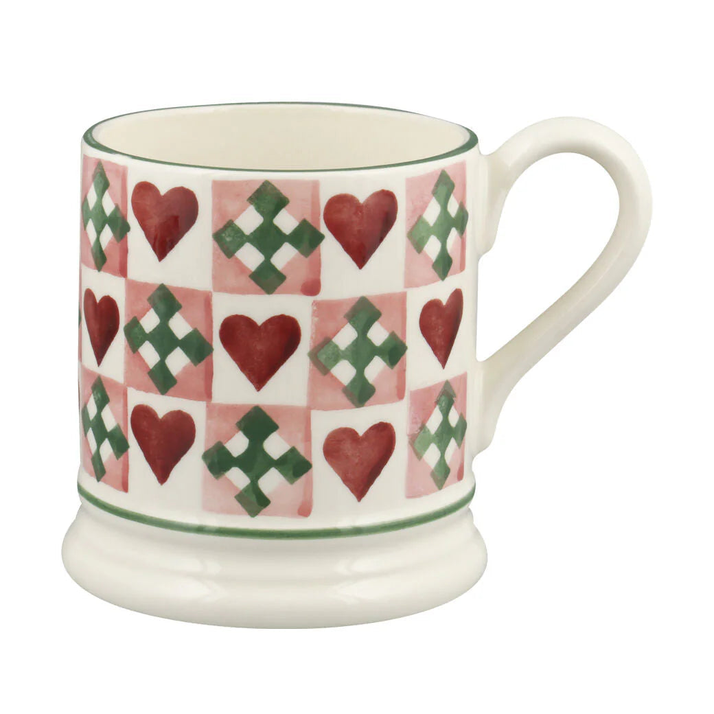 Emma Bridgewater Pink Quilts Half Pint Mug