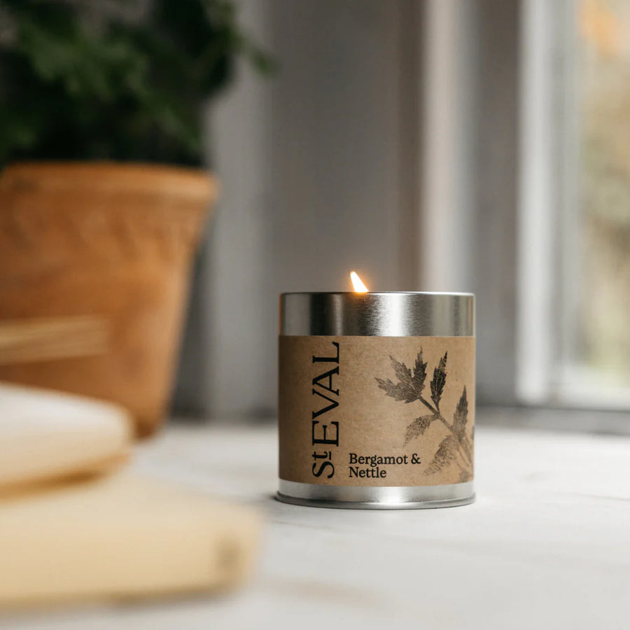 St. Eval Bergamot & Nettle Tin Candle