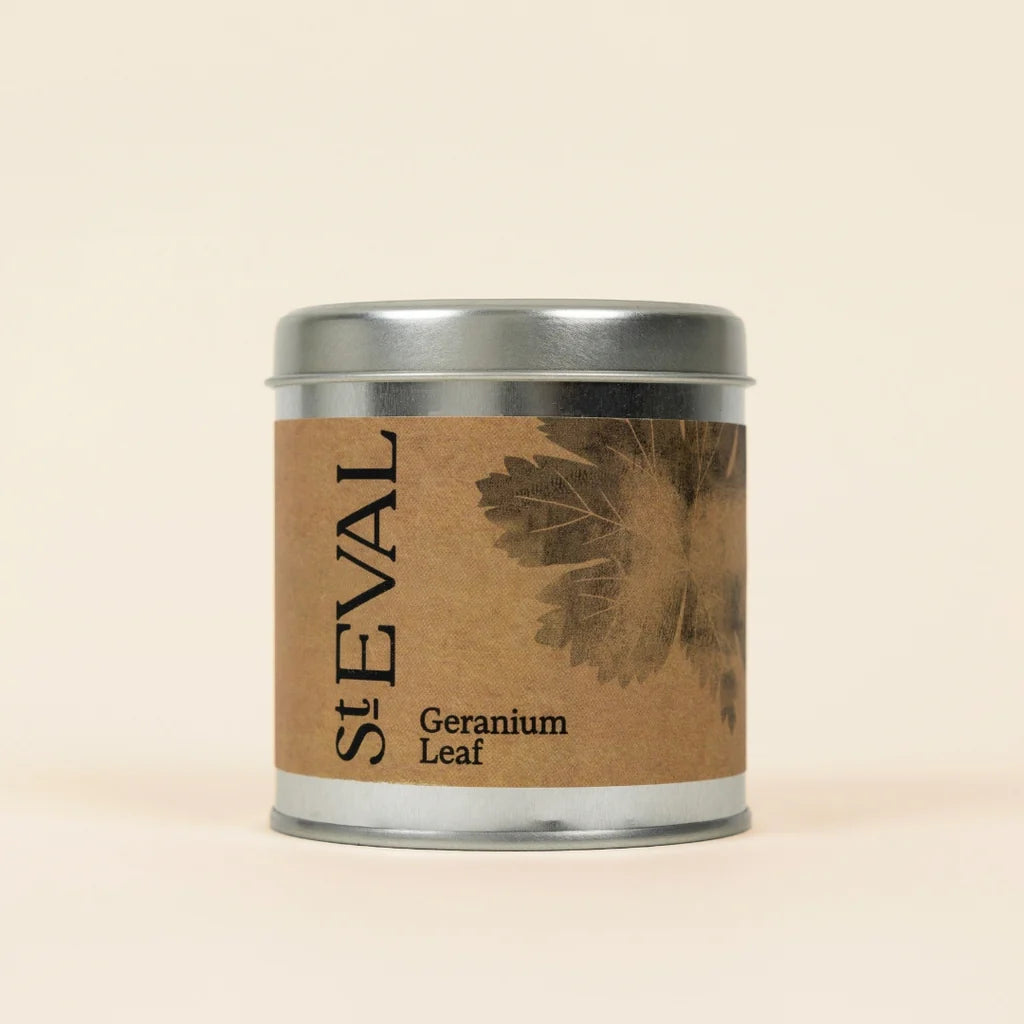 St. Eval Geranium Tin Candle