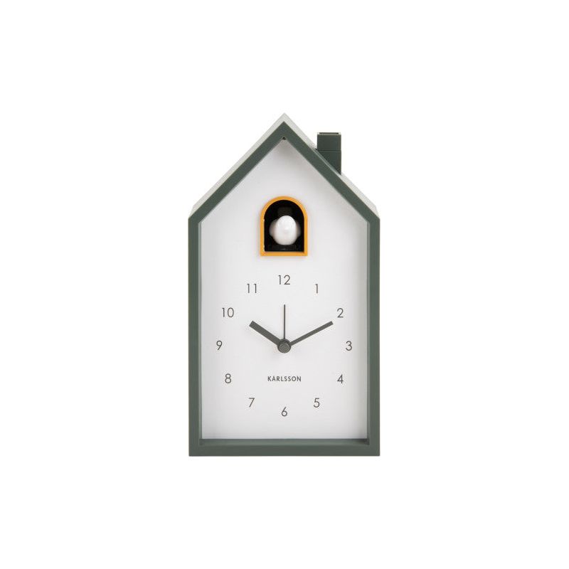 Karlsson Modern Cuckoo Jungle Green Alarm Clock