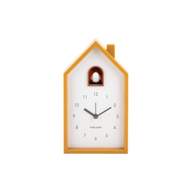 Karlsson Modern Cuckoo Ochre Alarm Clock