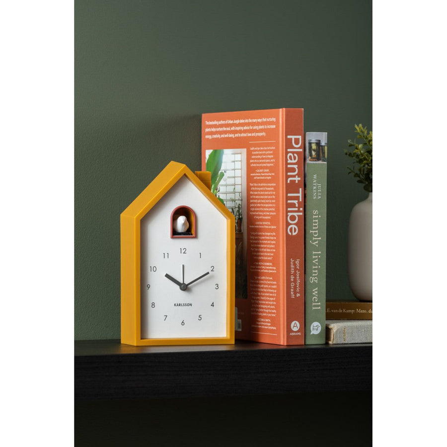 Karlsson Modern Cuckoo Ochre Alarm Clock