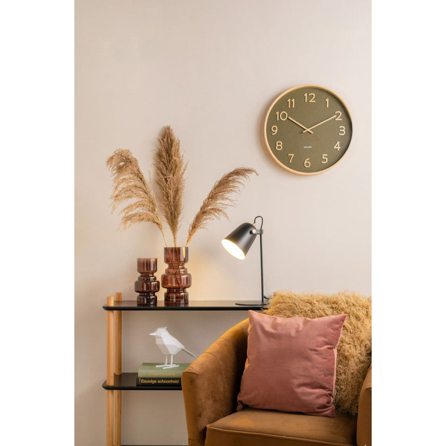 Karlsson Pure Moss Green Medium Clock
