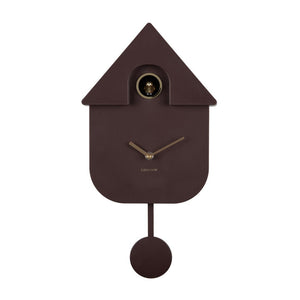 Karlsson Modern Cuckoo Earth Brown Clock