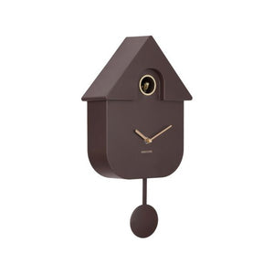 Karlsson Modern Cuckoo Earth Brown Clock