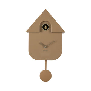Karlsson Modern Cuckoo Mocha Brown Clock