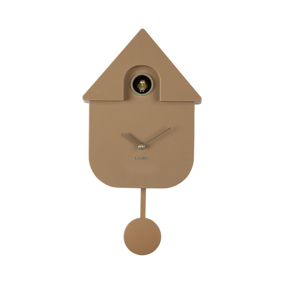 Karlsson Modern Cuckoo Mocha Brown Clock