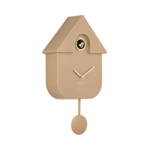 Karlsson Modern Cuckoo Mocha Brown Clock