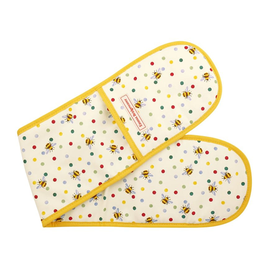 Emma Bridgewater Bumble Bee & Small Polka Dot Double Oven Glove