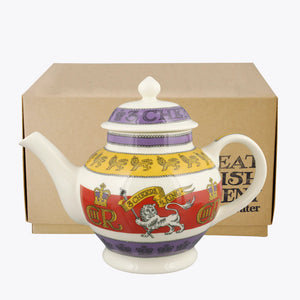 Emma Bridgewater 3 Cheers For King Charles III 4 Mug Teapot