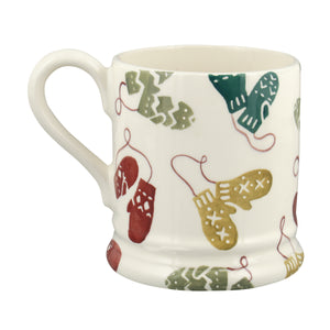 Emma Bridgewater Christmas Mittens Half Pint Mug - Sale