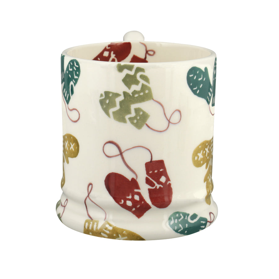 Emma Bridgewater Christmas Mittens Half Pint Mug - Sale