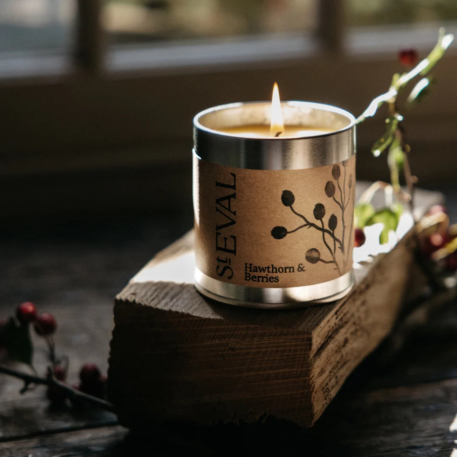 St. Eval Hawthorn & Berries Tin Candle