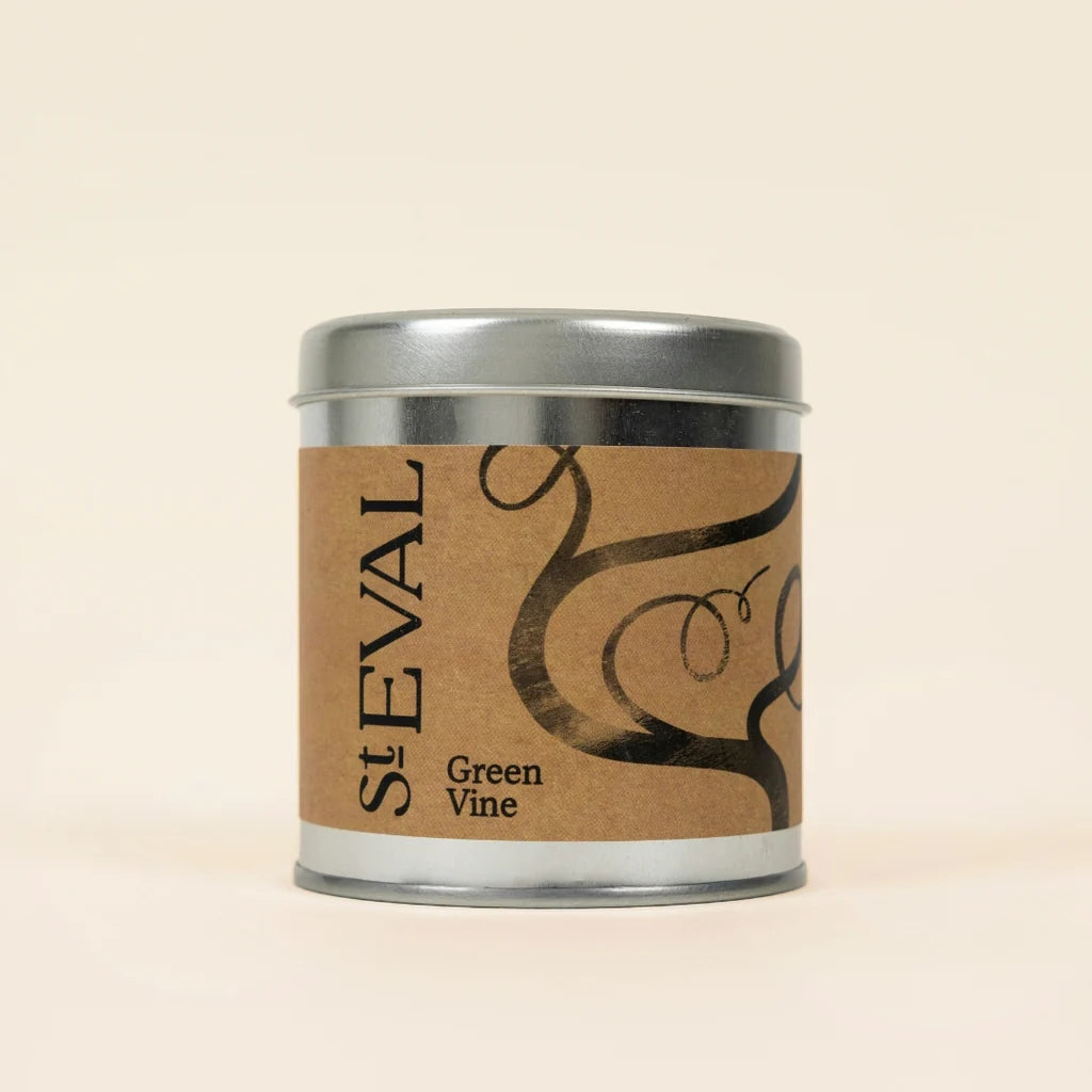St. Eval Green Vine Tin Candle