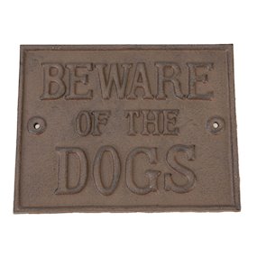 Ascalon Beware Of The Dogs Sign