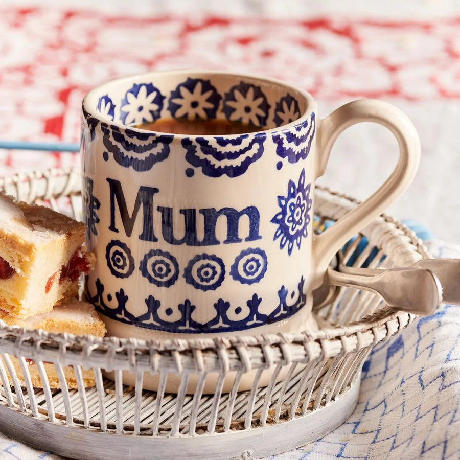 Emma Bridgewater Blue Hen & Border Mum Half Pint Mug