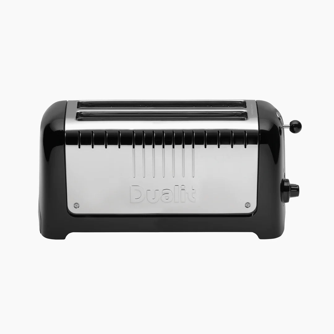 Dualit Lite 4 Long Slot Black Toaster Abraxas Cookshop