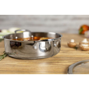 Kuhn Rikon Stainless Steel Allround Uncoated Shallow Casserole - All Sizes