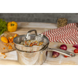 Kuhn Rikon Stainless Steel Allround Strain Saucepan Set