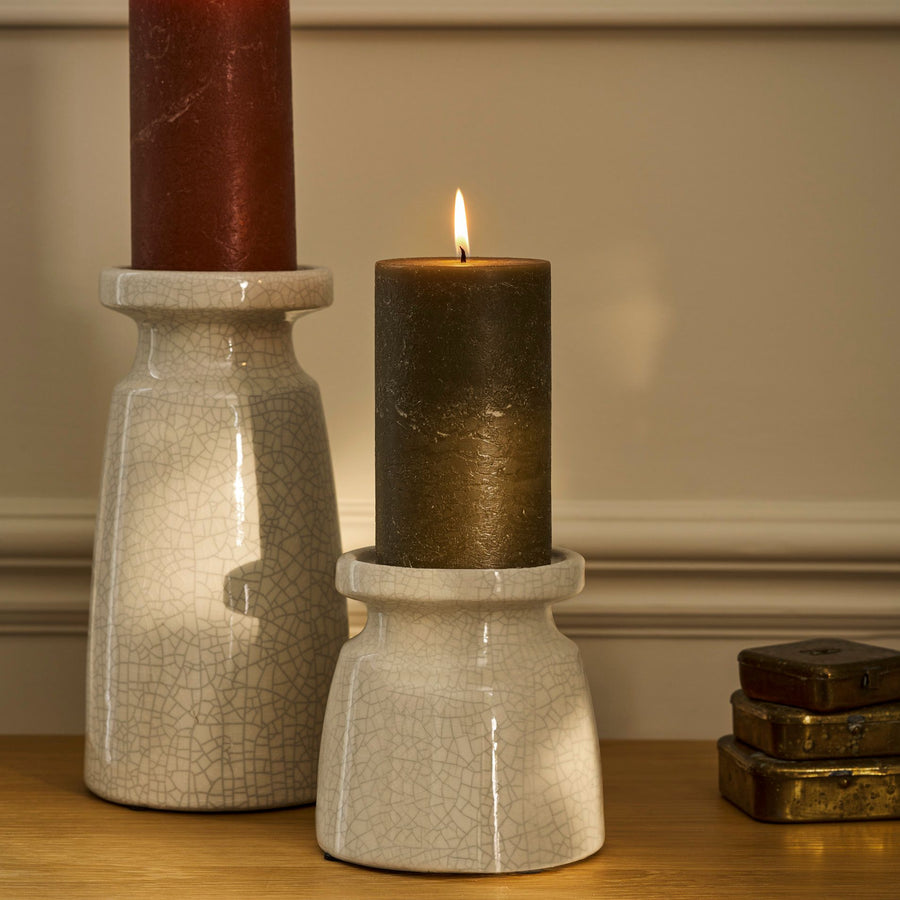 Garden Trading Ravello White Small Candle Holder