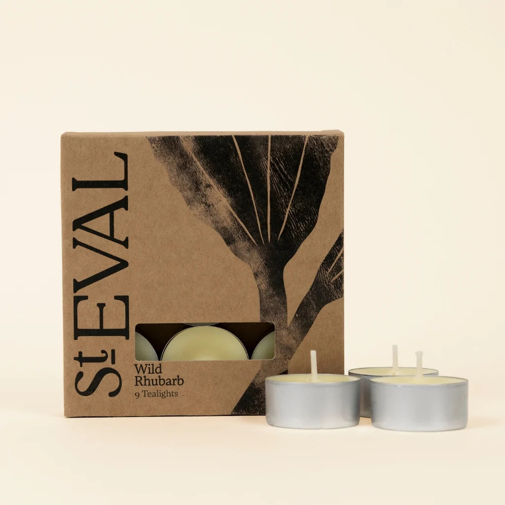 St. Eval Wild Rhubarb Tealights