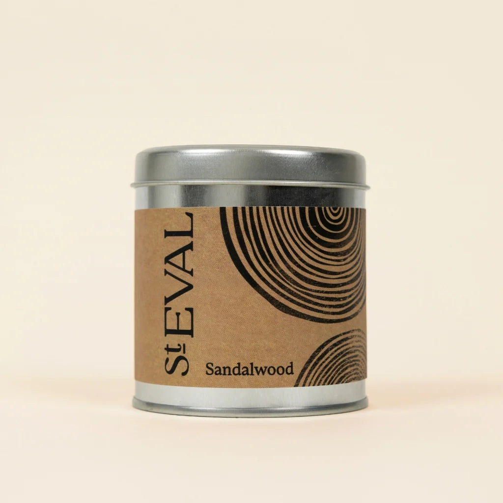 St. Eval Sandalwood Tin Candle